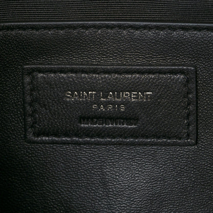 Saint Laurent Crinkled Calfskin Matelasse Monogram Baby Niki Chain Satchel Ivory 6 of 11