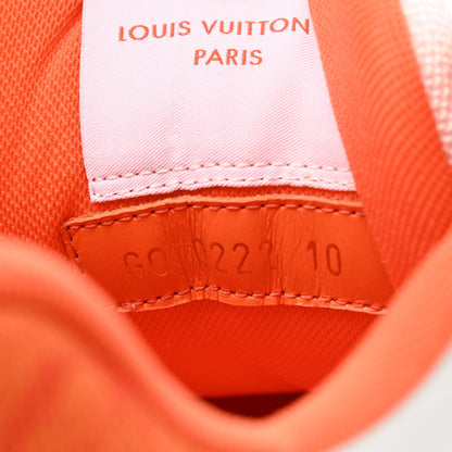 Louis Vuitton Monogram Denim Mens LV Trainer Sneakers 10 Orange 7 of 8