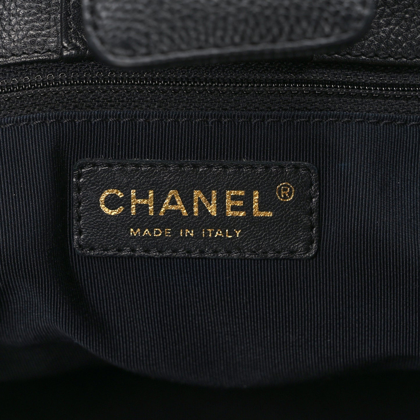 Calfskin Cerf Executive Shopper Tote Black