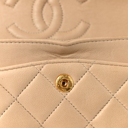 Chanel Lambskin Quilted Small Double Flap Beige 12 of 14