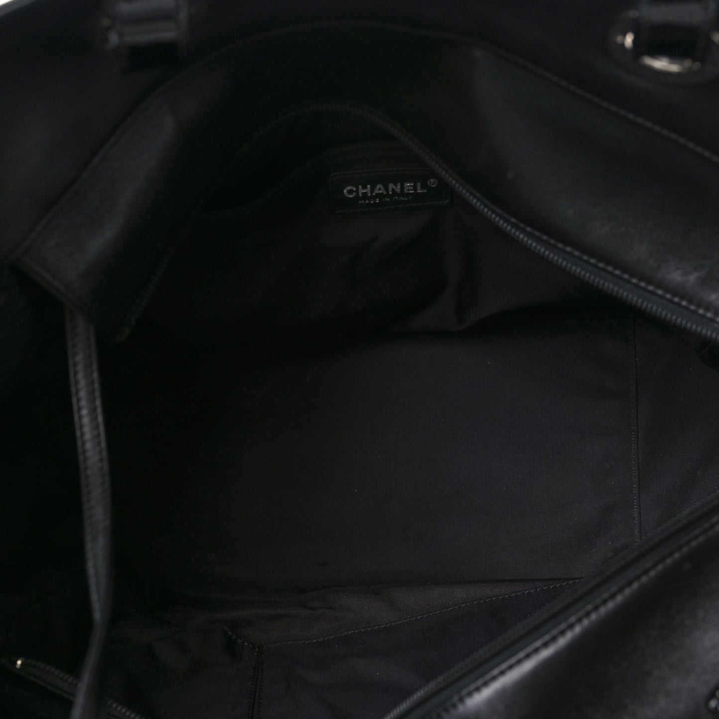 Patent Pony Hair Quilted Paris Biarritz Tote Black