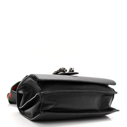 Gucci Dollar Calfskin Crystal Web Medium Dionysus Bamboo Top Handle Bag Black Black Diamond 4 of 15