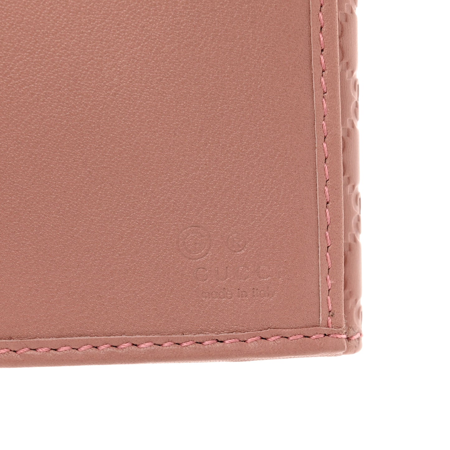 Microguccissima Continental Flap Wallet Soft Pink