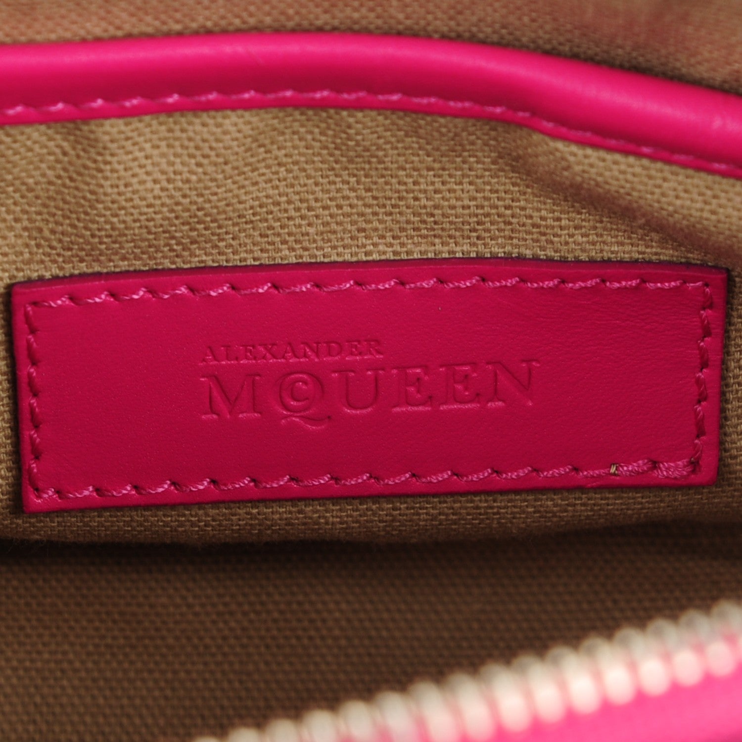 Alexander McQueen Smooth Calfskin Mini Legend Satchel Fuchsia 6 of 8