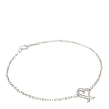 Tiffany Sterling Silver Paloma Picasso Loving Heart Bracelet 1 of 3