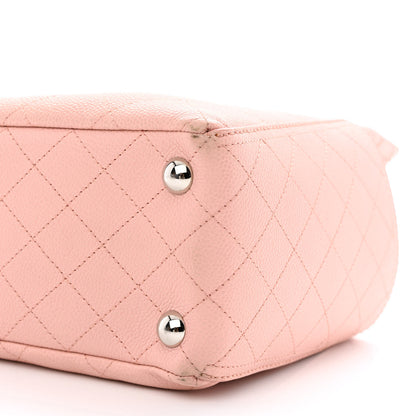 Chanel Grained Calfskin CC Pocket Tote Pink 11 of 12