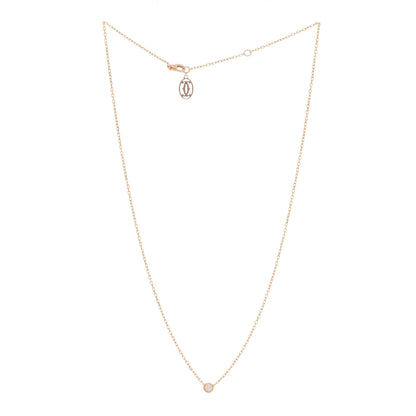 Cartier 18K Yellow Gold Diamond SM D'Amour Pendant Necklace 3 of 7