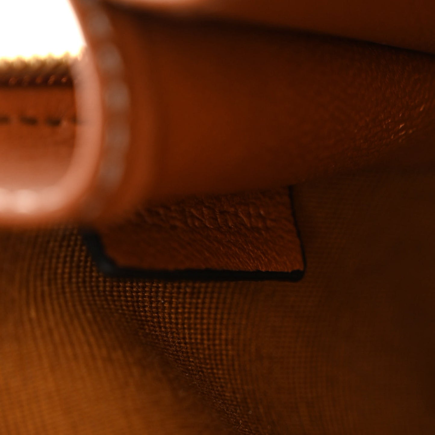 Triomphe Canvas Lambskin Clutch On Chain Tan