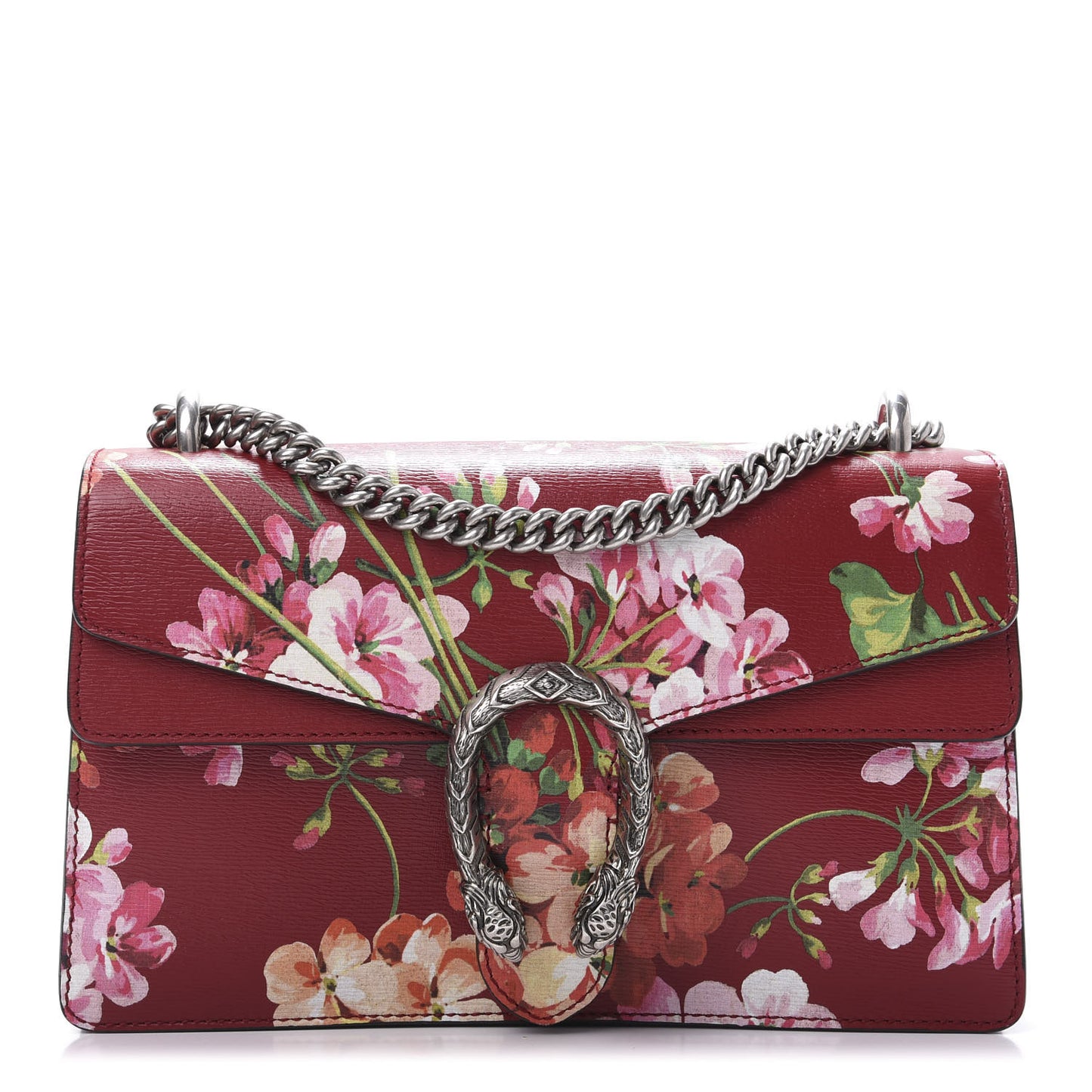 Calfskin Blooms Print Small Dionysus Shoulder Bag Romantic Cherry Multicolor
