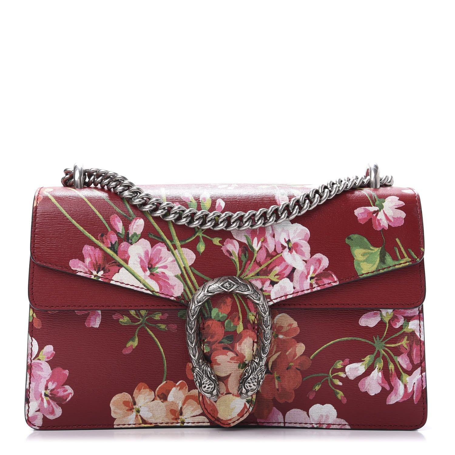 Gucci Calfskin Blooms Print Small Dionysus Shoulder Bag Romantic Cherry Multicolor 1 of 12