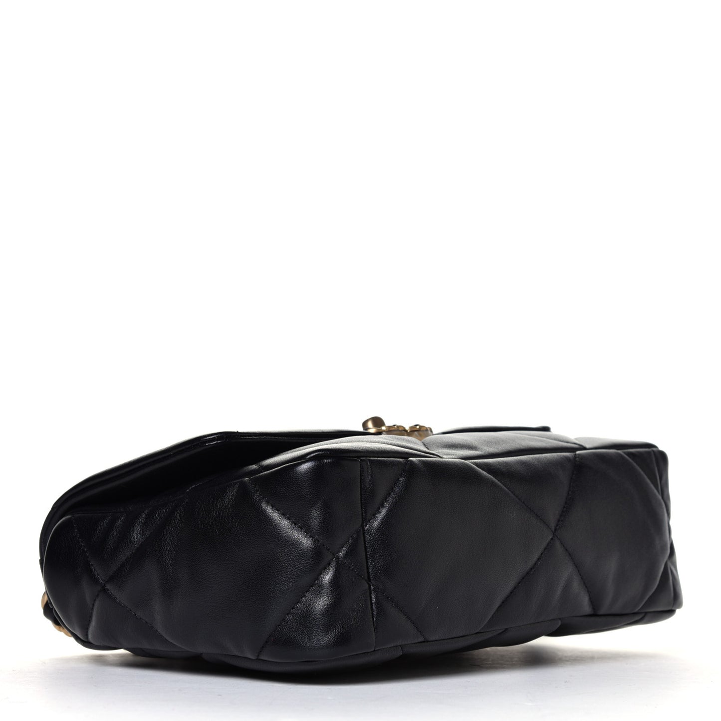 Lambskin Quilted Medium Chanel 19 Flap Black