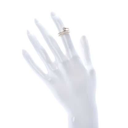 Cartier 18K Pink Gold Diamond Double Juste Un Clou Paved Ring 48 4.5 2 of 7