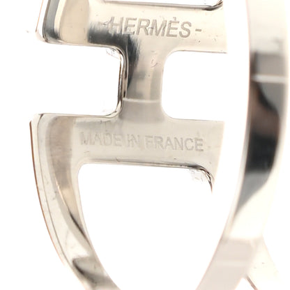 Hermes Palladium H en Rond Scarf Ring 4 of 5