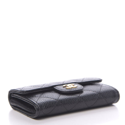 Chanel Caviar Quilted Flap Card Holder Black 4 of 9