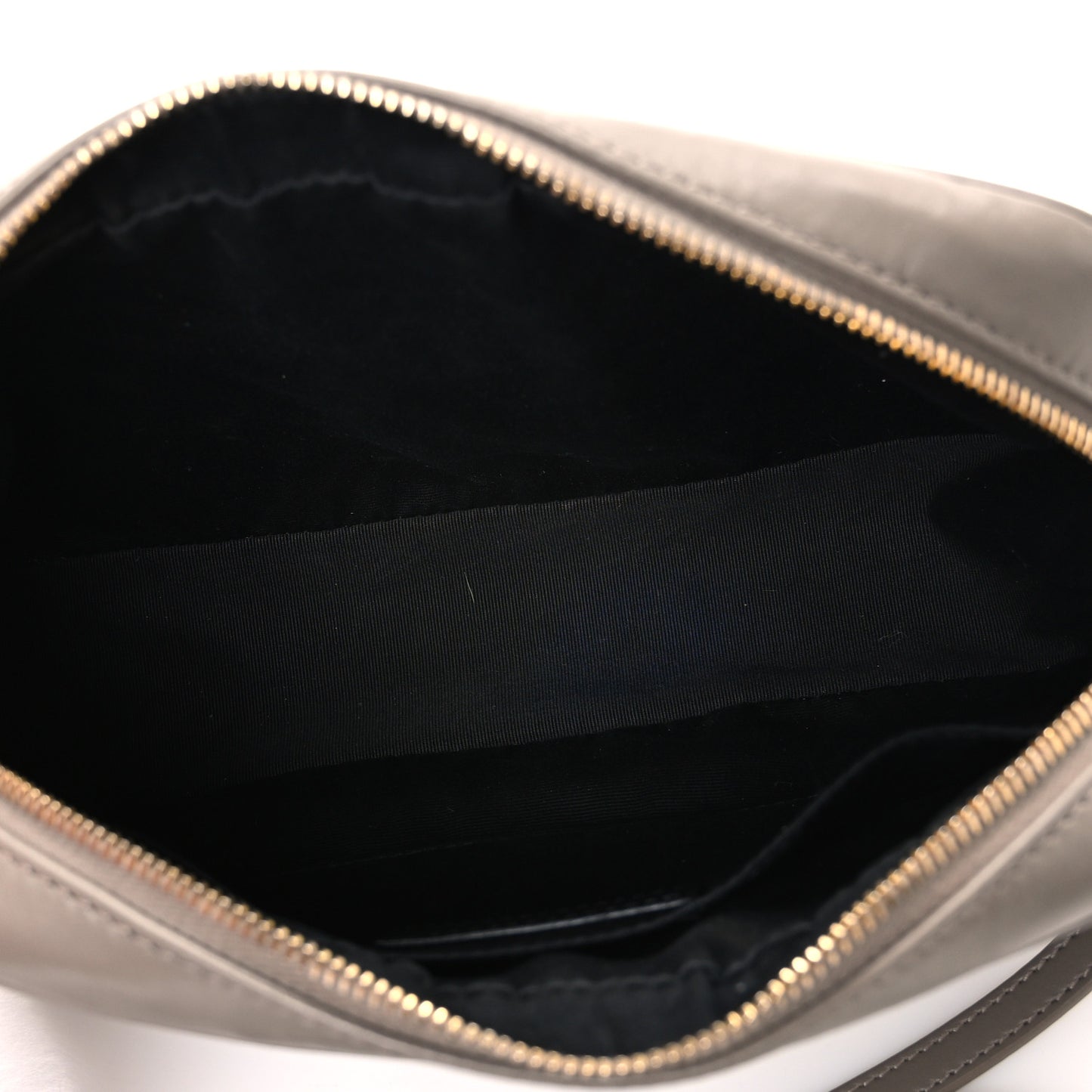 Calfskin Matelasse Monogram Lou Camera Bag Greyish Brown