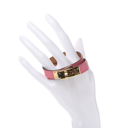 Hermes Swift Kelly Double Tour Bracelet T2 Rose Azalee 2 of 6