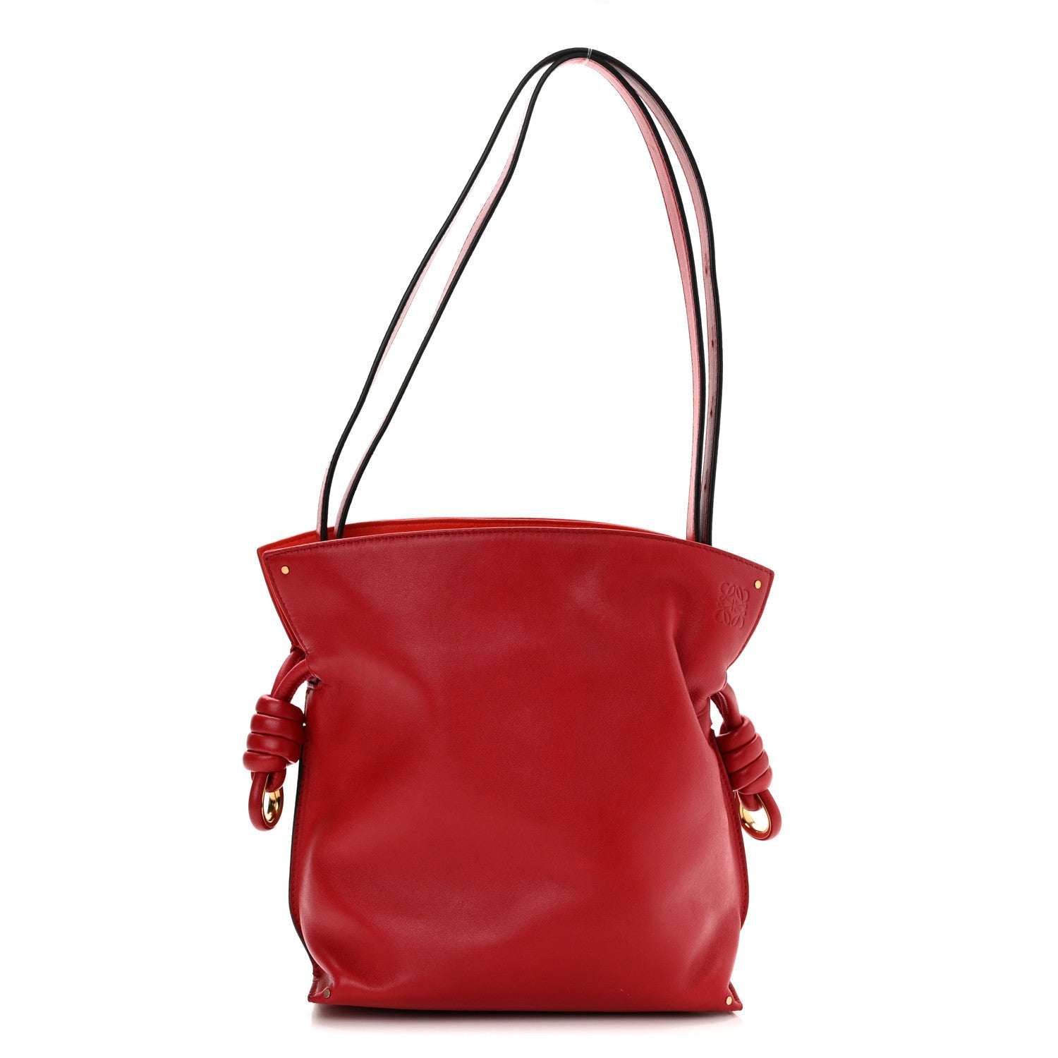 Loewe Calfskin Small Flamenco Knot Bag Red 1 of 9