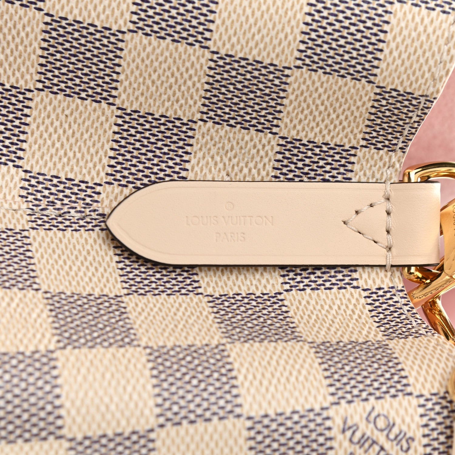 Louis Vuitton Damier Azur Braided Neonoe BB Pink 6 of 11