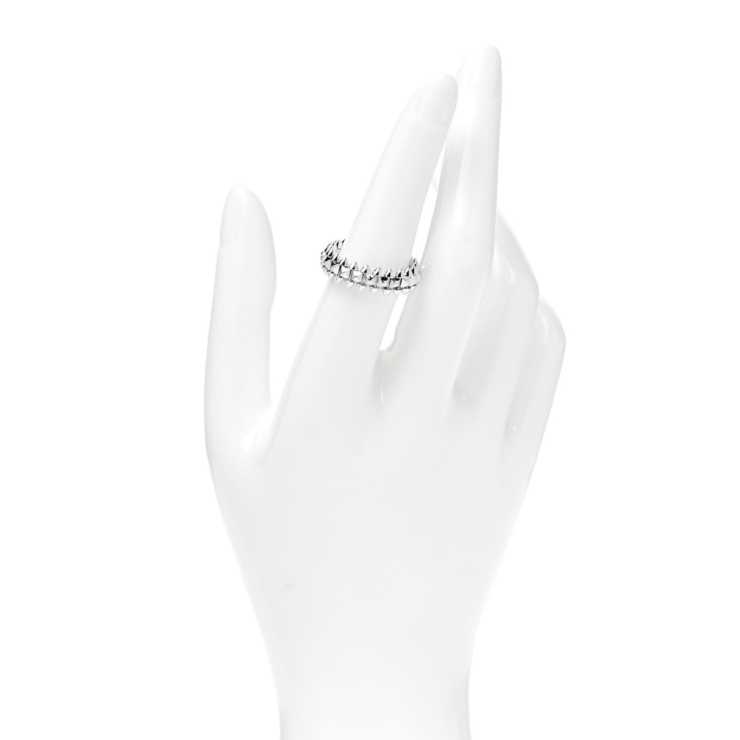 Cartier 18K White Gold SM Clash De Cartier Ring 53 6.25 2 of 4