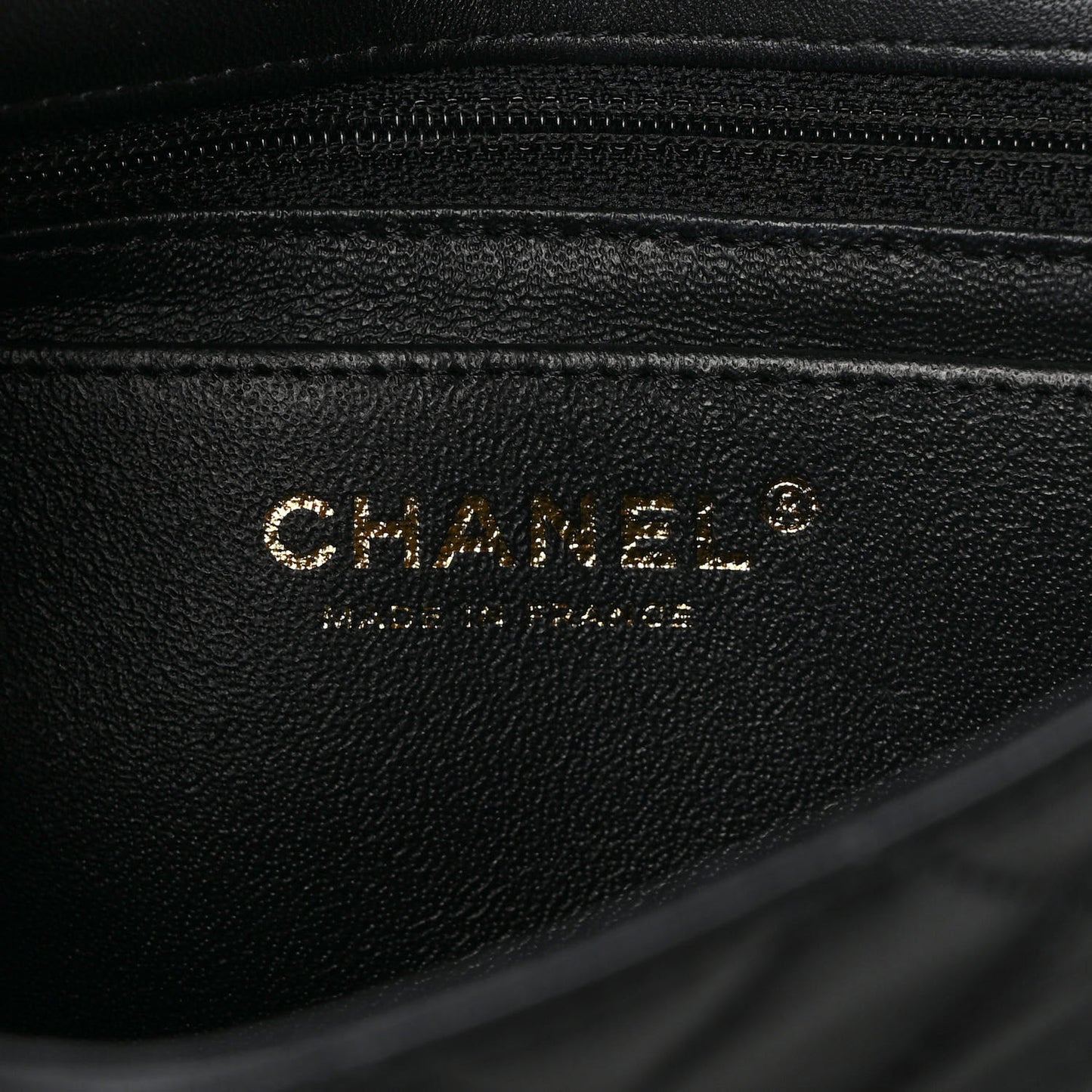 Lambskin Quilted Mini Rectangular Flap Black