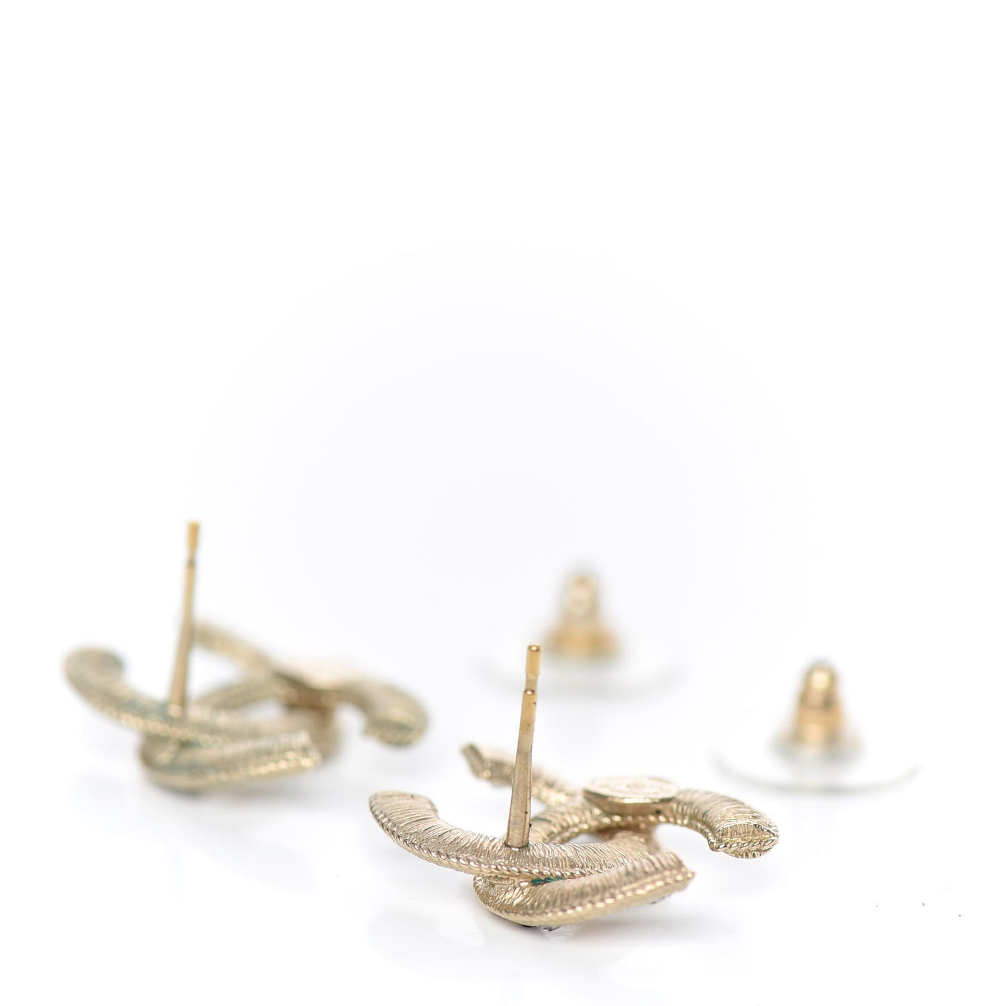 Pearl CC Earrings Gold