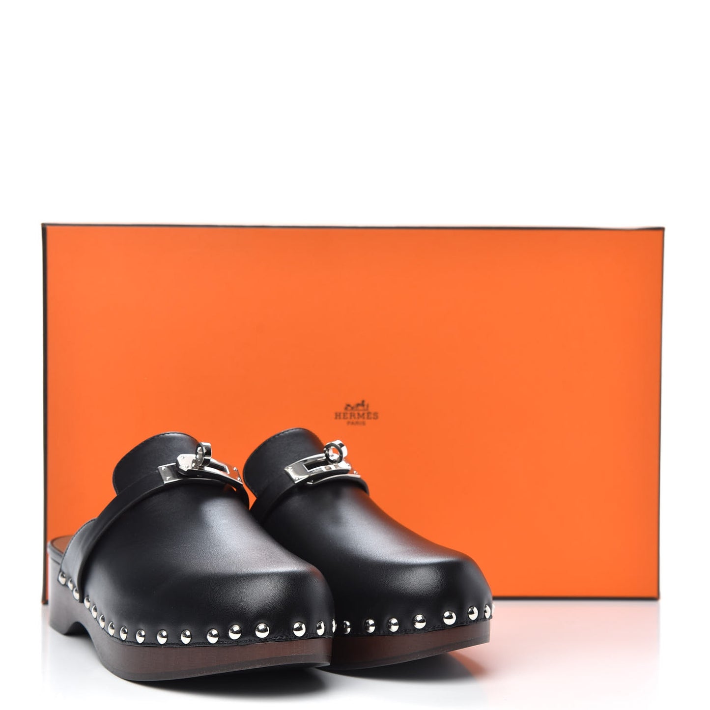Calfskin Carlotta Mules 37 Black