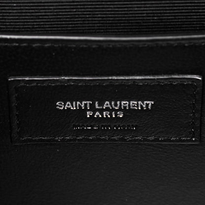 Saint Laurent Grain De Poudre Textured Mixed Matelasse Medium Triquilt Monogram Satchel Earth 6 of 8