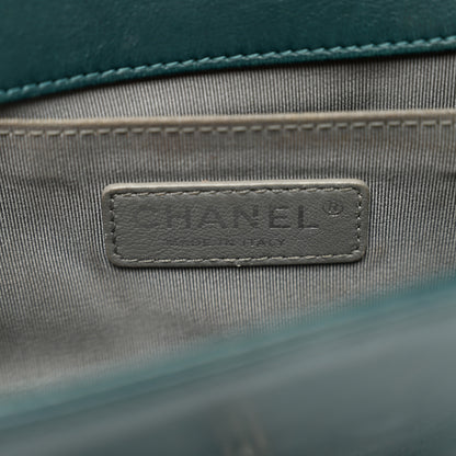 Chanel Velvet Quilted Small Boy Flap Turquoise 6 of 12