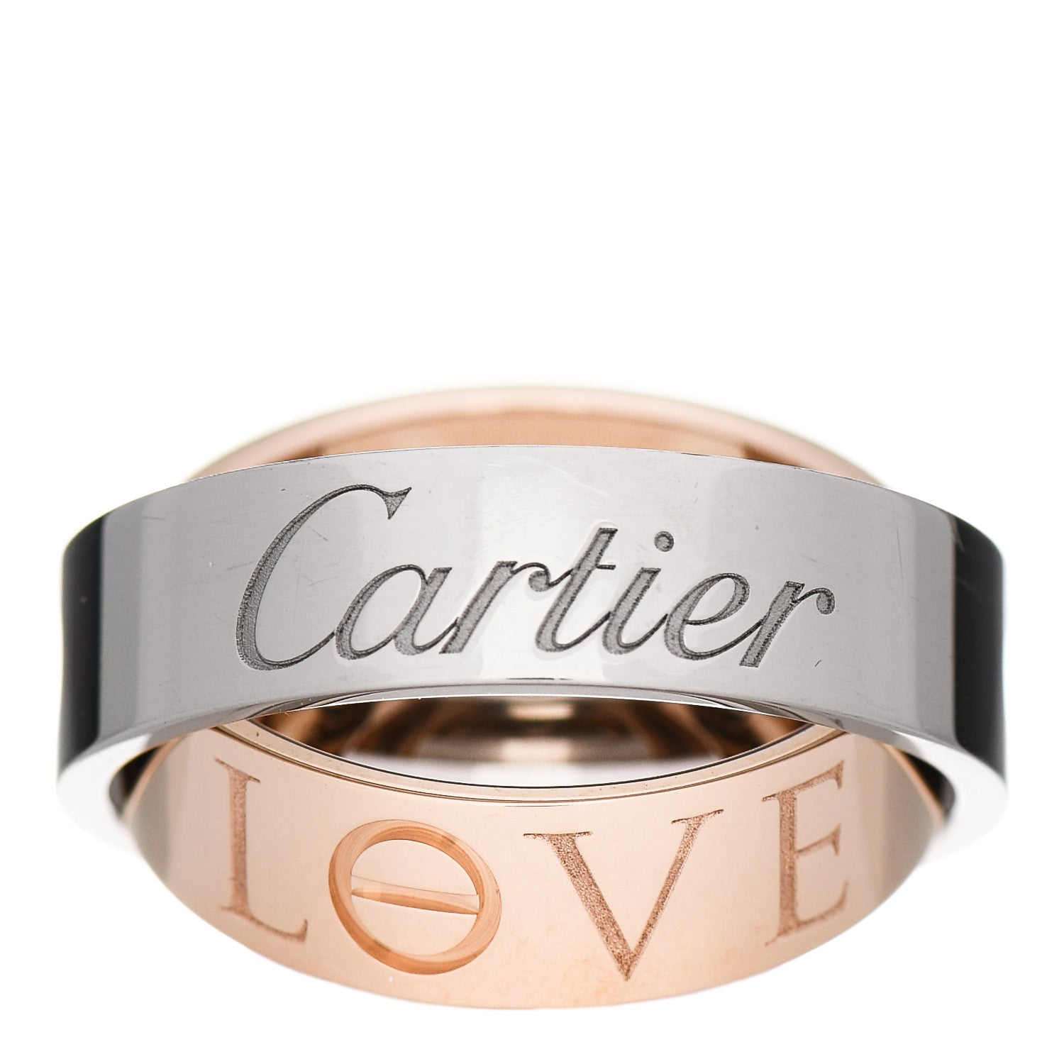 Cartier 18K White Pink Gold 5.5mm Astro LOVE Ring 51 5.75 3 of 7