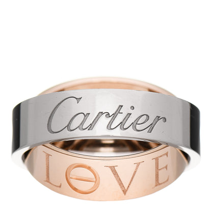 Cartier 18K White Pink Gold 5.5mm Astro LOVE Ring 51 5.75 3 of 7