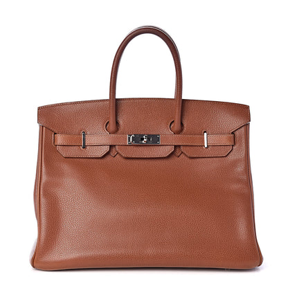 Hermes Vache Liegee Birkin 35 Noisette 1 of 14