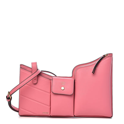 Fendi Vitello Grace Matte 3 Pocket Mini Crossbody Bag Pink 1 of 14
