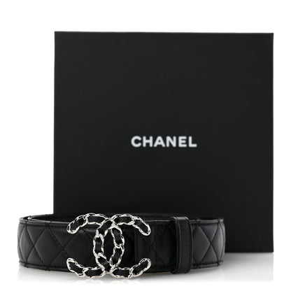 Chanel Caviar Quilted CC Chain Belt 80 32 Black 7 of 7