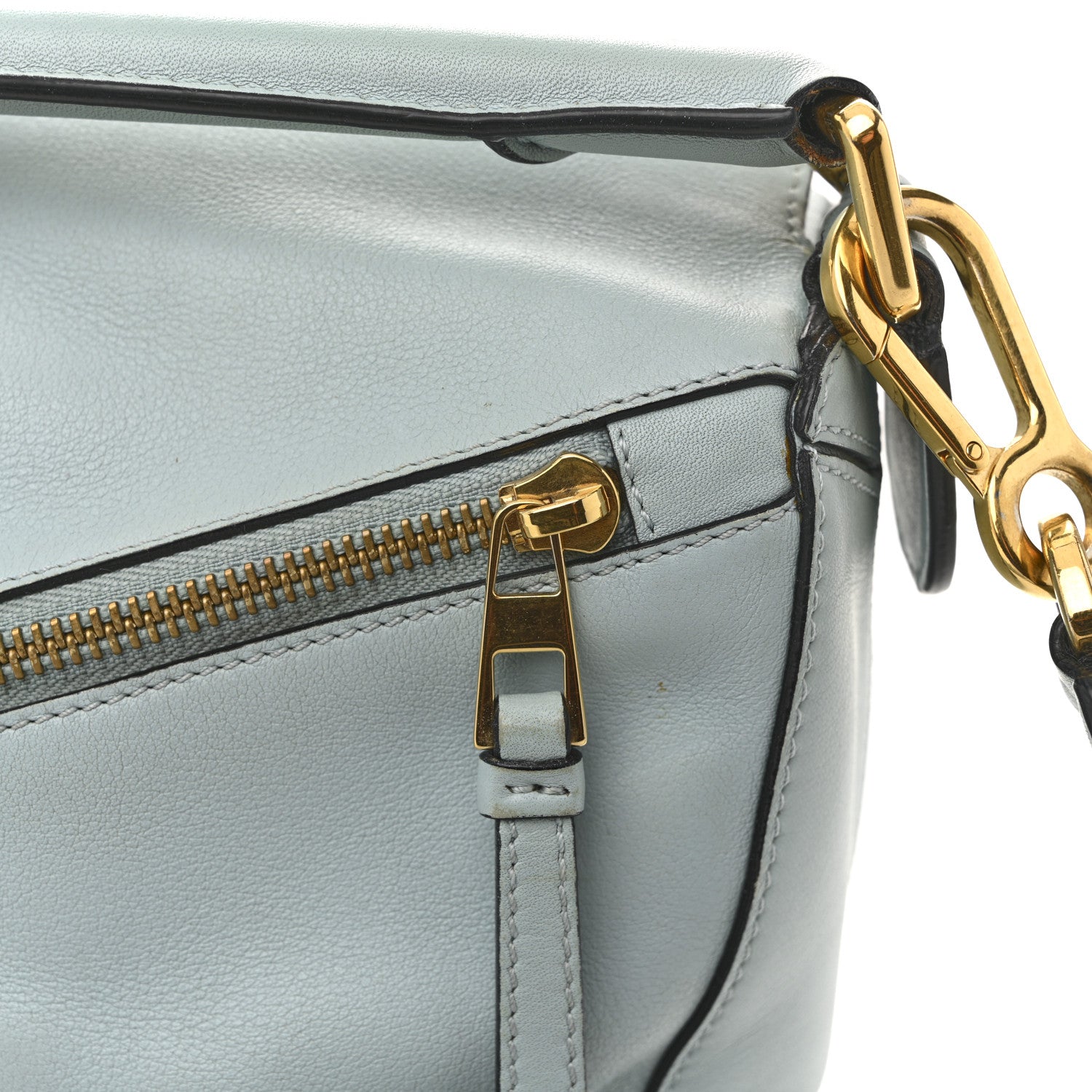 Loewe Calfskin Small Puzzle Bag Light Blue 12 of 15