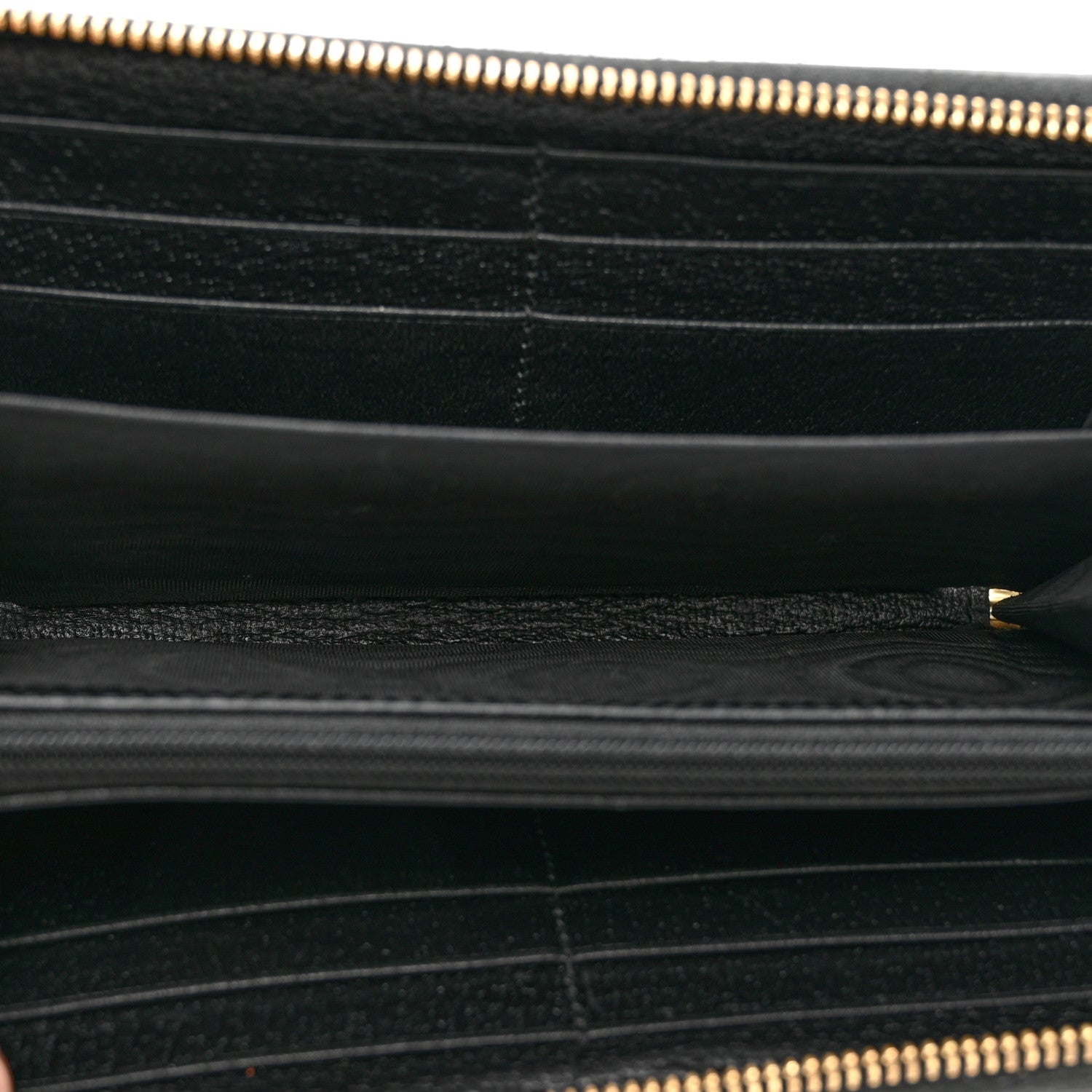 Gucci Calfskin Web Ophidia Zip Around Wallet Black 5 of 6