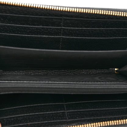Gucci Calfskin Web Ophidia Zip Around Wallet Black 5 of 6