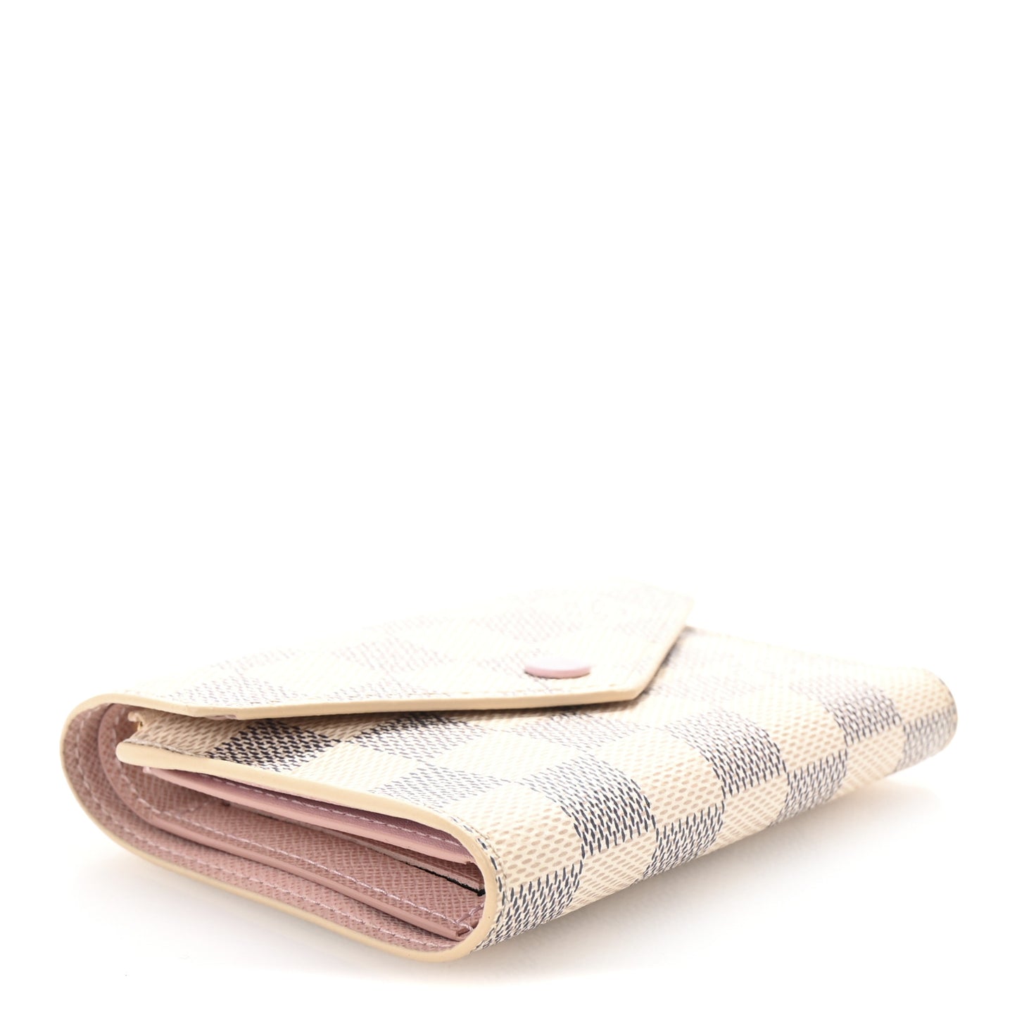 Damier Azur Victorine Wallet Rose Ballerine