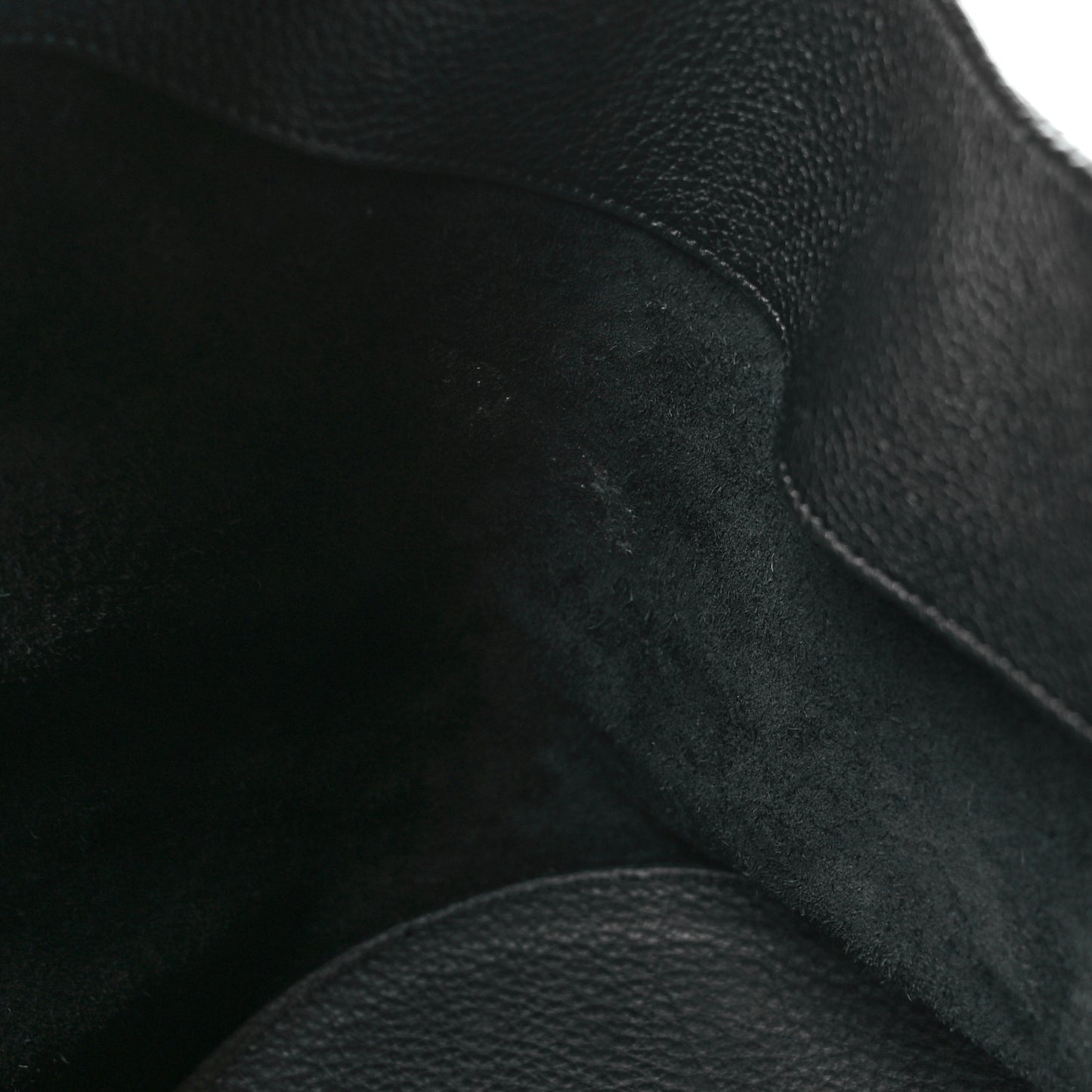 Pebbled Sport Calfskin Medium Lotus Tote Black