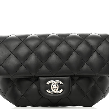 Chanel Calfskin Quilted CC Uniform Flap Belt Bag Black 5 of 11