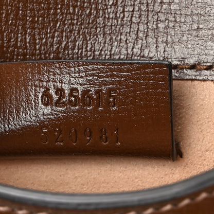 Gucci GG Supreme Monogram Mini Horsebit 1955 Crossbody Bag Beige Brown Sugar 7 of 10