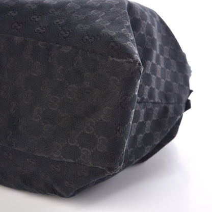Gucci Monogram Large Horsebit Chain Hobo Black 13 of 13