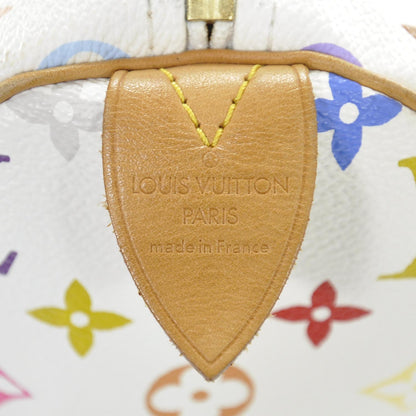 Louis Vuitton Monogram Multicolor Speedy 30 White 8 of 9