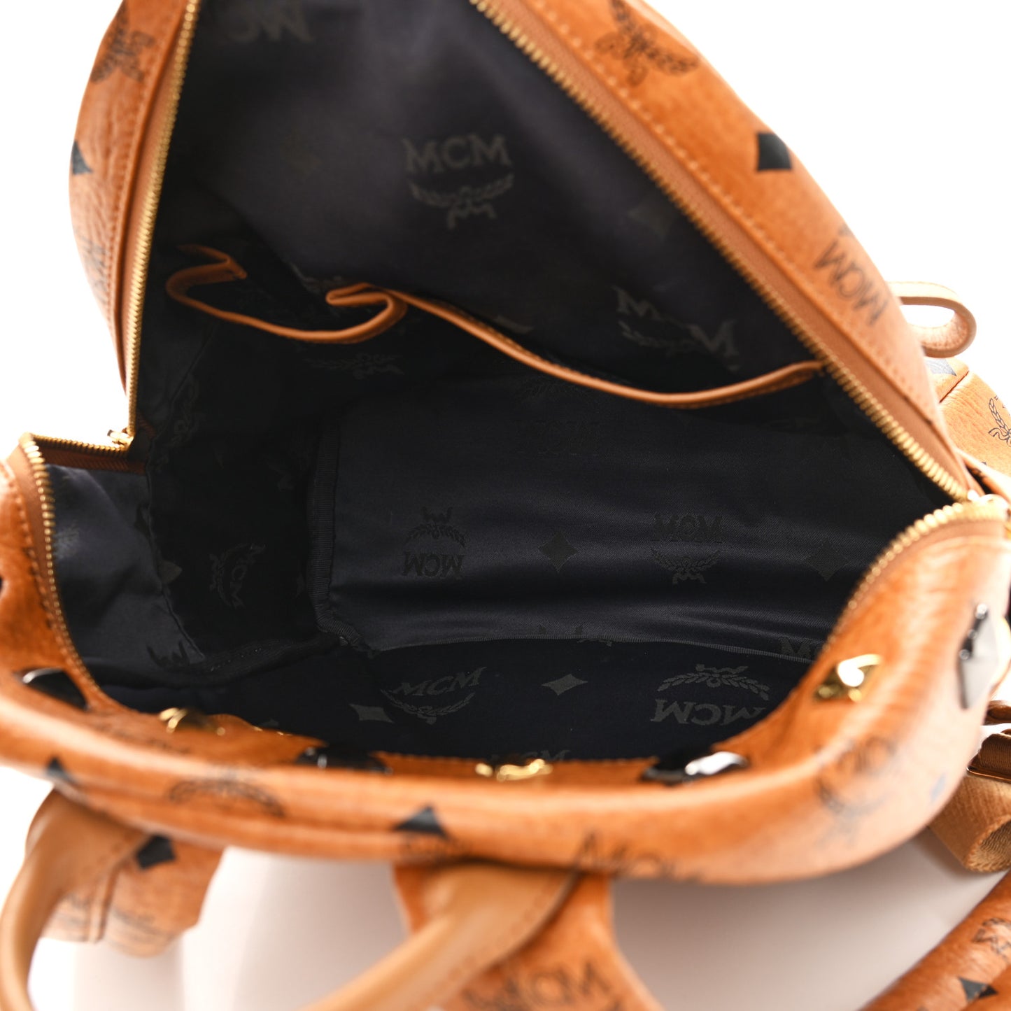Visetos Studded Small Stark M Backpack Cognac