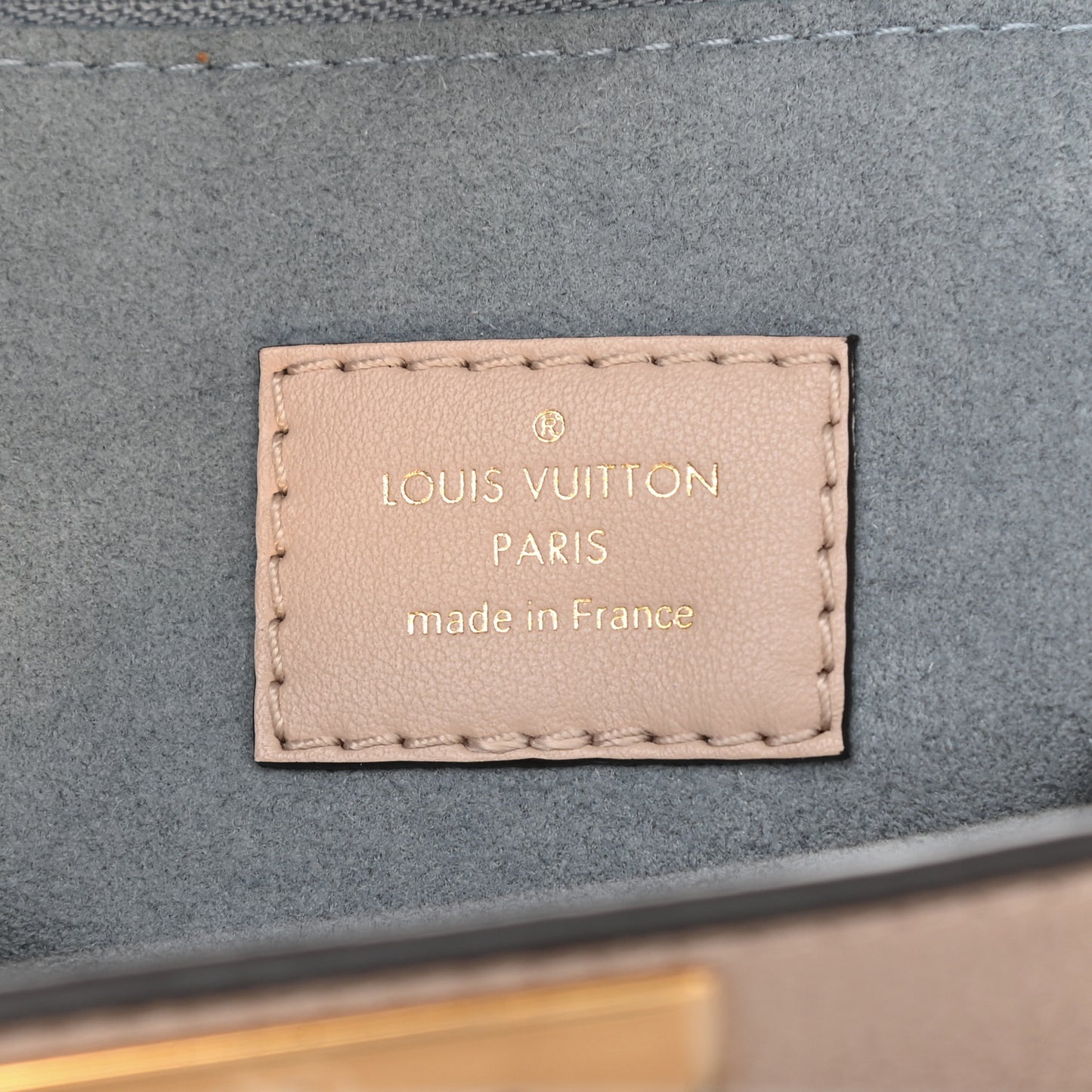 Calfskin Monogram On My Side PM Greige