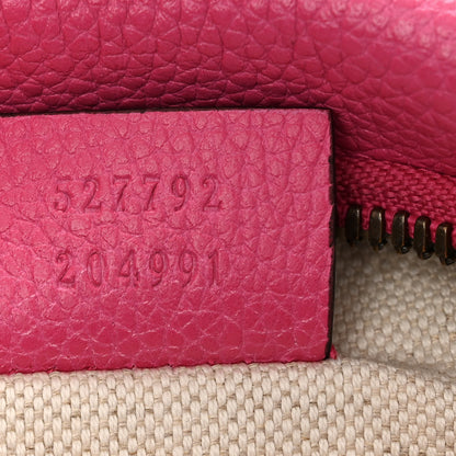 Gucci Grained Calfskin Small Logo Belt Bag Box Pink Green 7 of 11