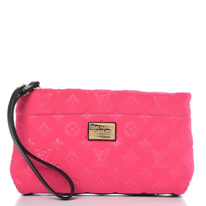 Louis Vuitton Monogram Scuba Clutch Pochette Fuchsia 1 of 7