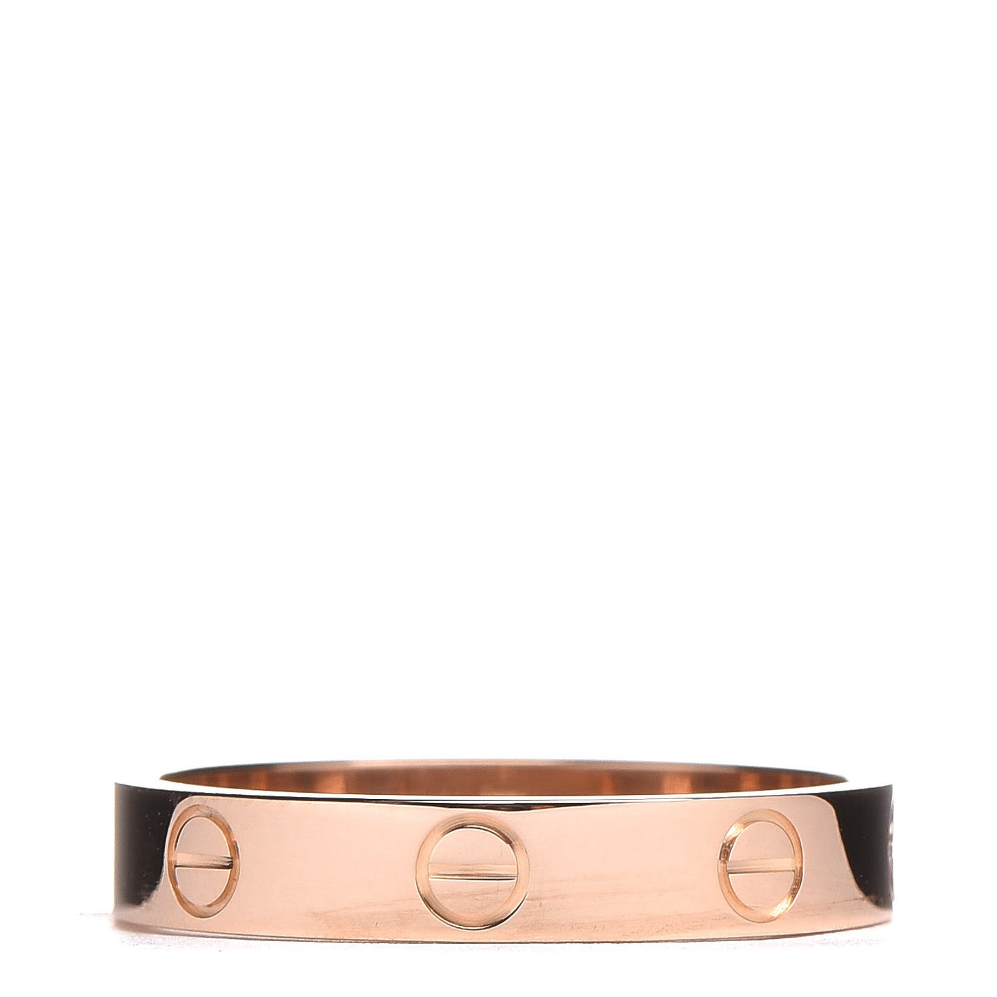 18K Pink Gold 3.5mm LOVE Wedding Band Ring 56 7.5