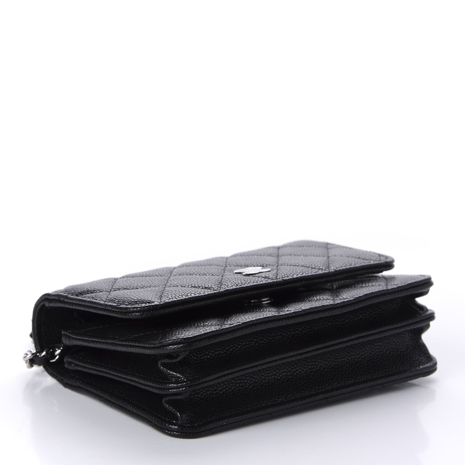 Chanel Caviar Quilted Mini Wallet On Chain WOC Black 4 of 11