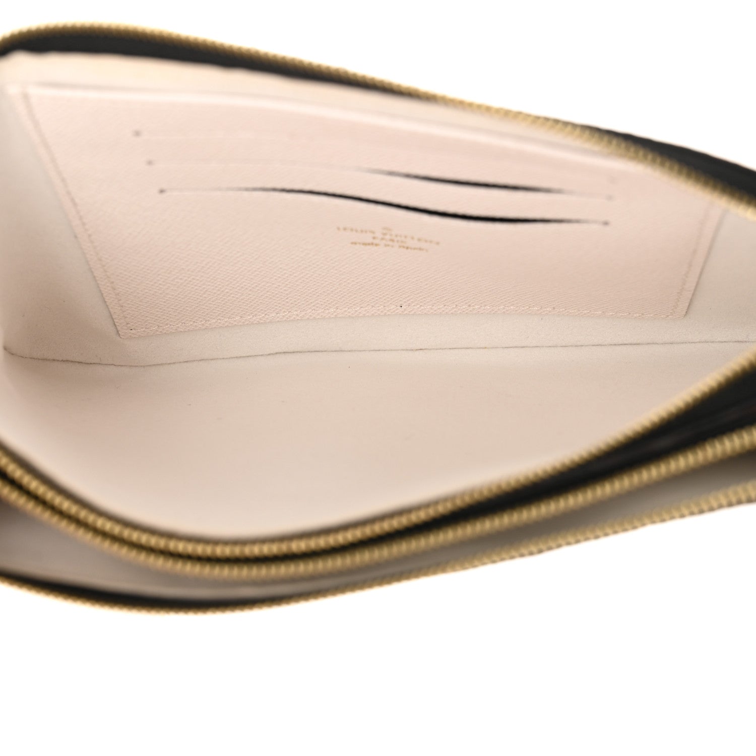 Louis Vuitton Monogram Giant Crafty Double Zip Pochette Creme Caramel 5 of 11