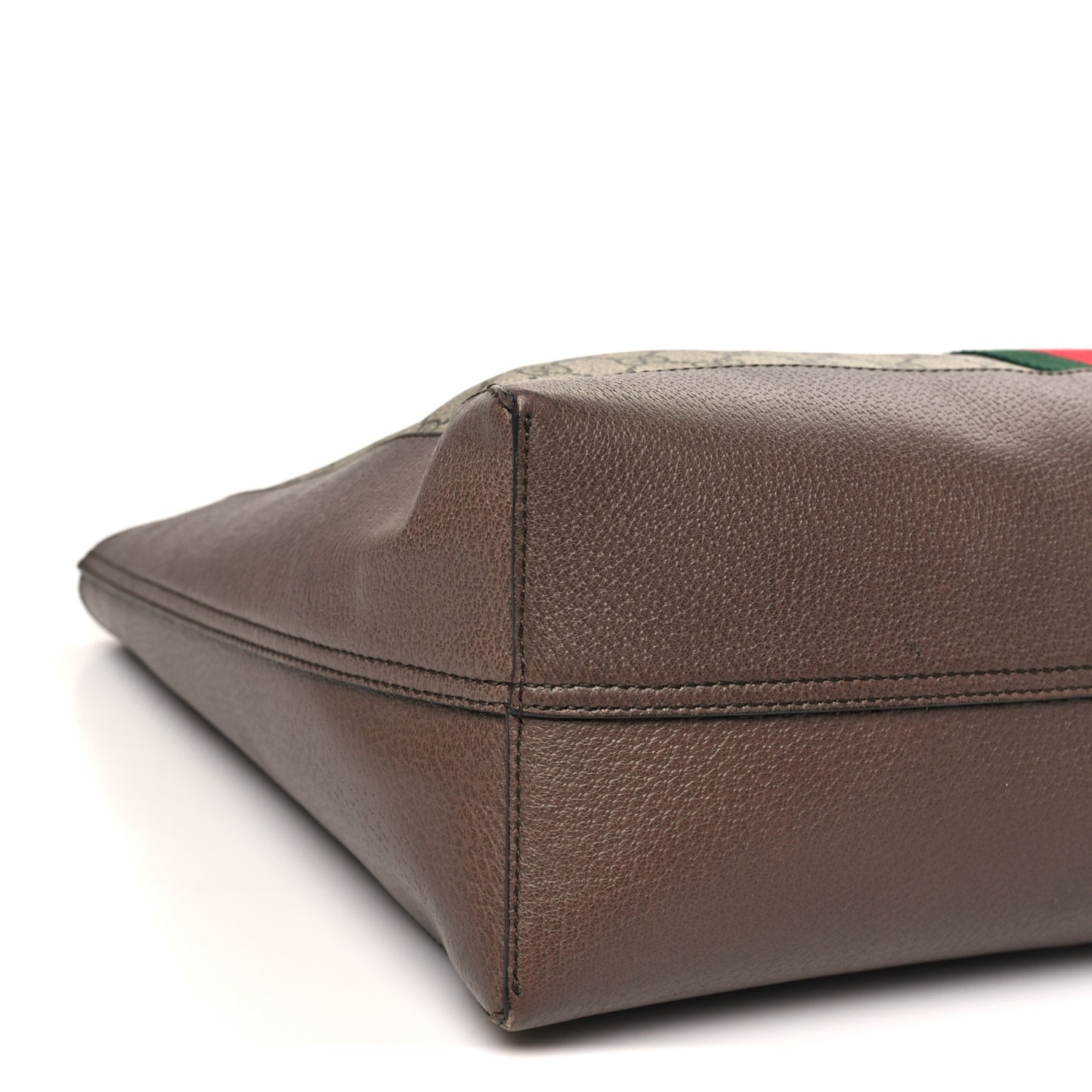 GG Supreme Monogram Web Ophidia Tote Brown